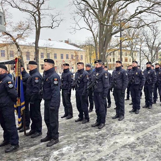Tarnybos pareigūnai dalyvavo Lietuvos kariuomenės minėjime