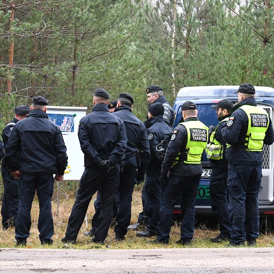 Tarnybos Vilniaus dalinio taktinės pratybos Rudininkuose