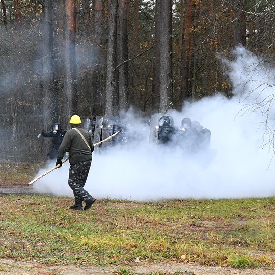 Tarnybos Vilniaus dalinio taktinės pratybos Rudininkuose