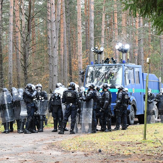 Tarnybos Vilniaus dalinio taktinės pratybos Rudininkuose