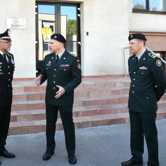 Viešojo saugumo tarnyboje lankėsi Italijos Stabilumo policijos padalinių kompetencijų centro ir Europos žandarmerijos pajėgų vadovai