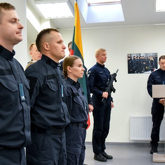 kursantų priesaikos ceremonija