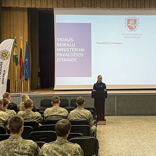 Viešojo saugumo tarnybos pristatymas Lietuvos didžiojo kunigaikščio Butigeidžio dragūnų batalione