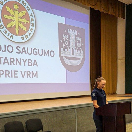 Viešojo saugumo tarnybos pristatymas Lietuvos didžiojo kunigaikščio Butigeidžio dragūnų batalione