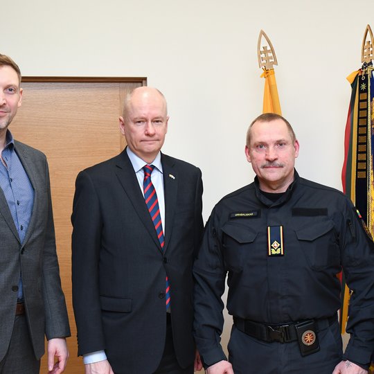 Suomijos ambasadoriaus ir Suomijos saugumo komiteto generalinio sekretoriaus pavaduotojos vizitas Viešojo saugumo tarnyboje