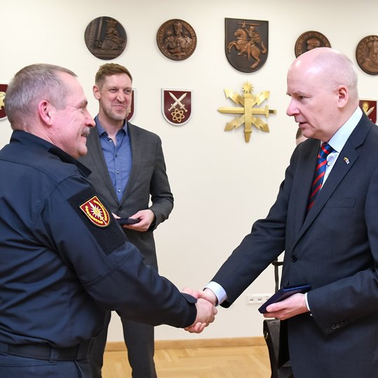 Suomijos ambasadoriaus ir Suomijos saugumo komiteto generalinio sekretoriaus pavaduotojos vizitas Viešojo saugumo tarnyboje