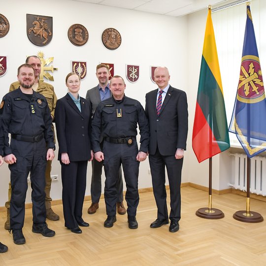 Suomijos ambasadoriaus ir Suomijos saugumo komiteto generalinio sekretoriaus pavaduotojos vizitas Viešojo saugumo tarnyboje